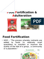 Food Fortification & Adulteration