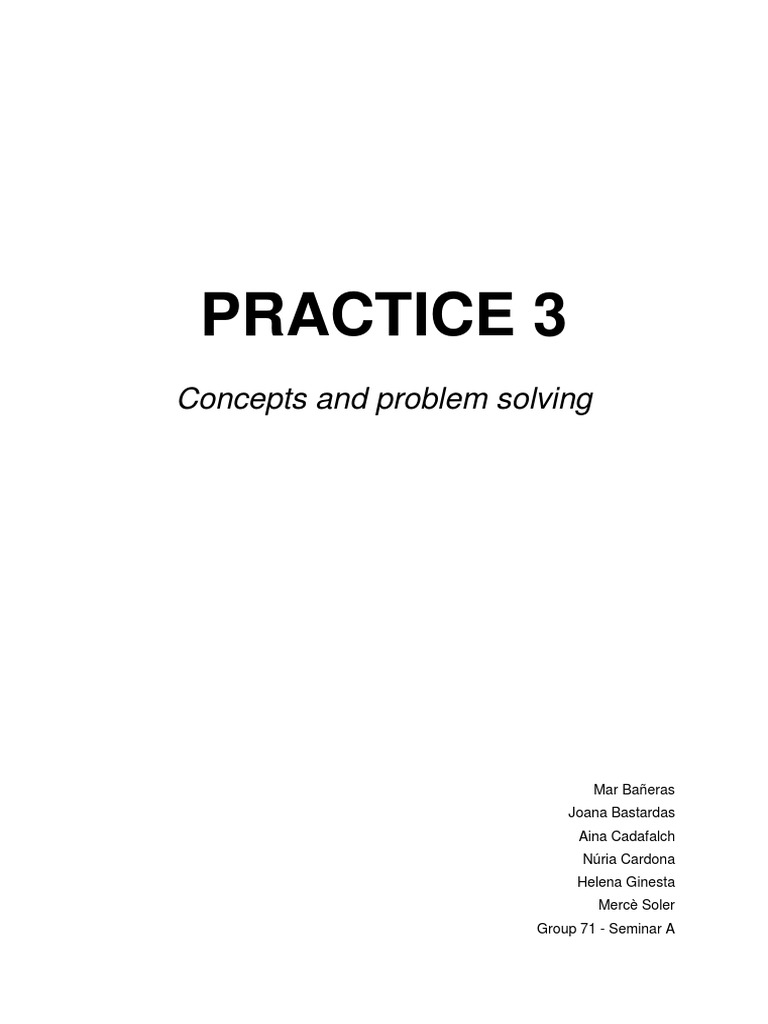 Practice 3-Concepts and Problem Solving | PDF | Memory | Motivation