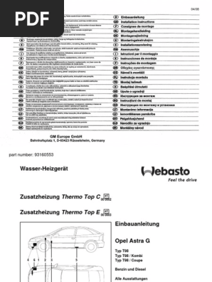 Schaltplan Opel Astra G Klimaanlage