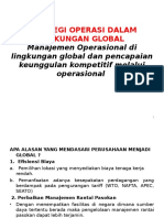 2. Strategi Operasi Dalam Lingkungan Glo