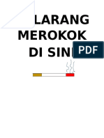 Di Larang Merokok