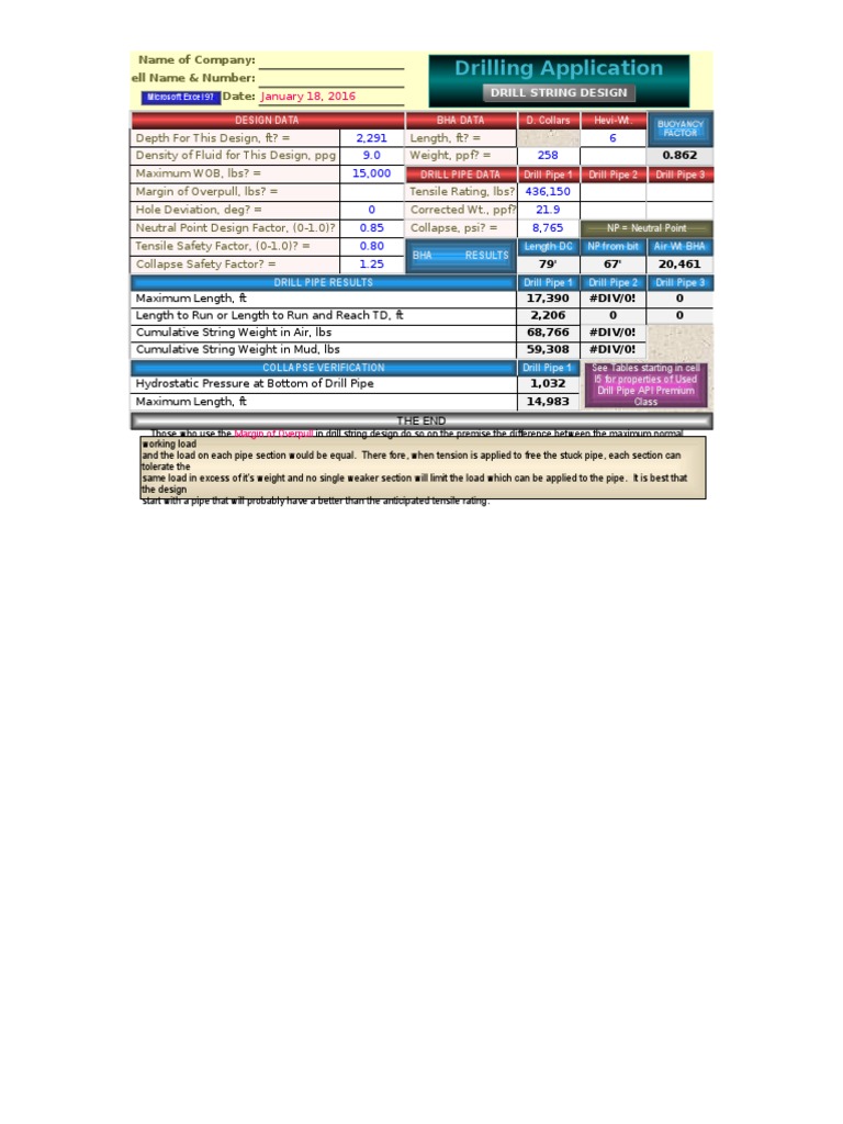 Drillstring Design Pdf