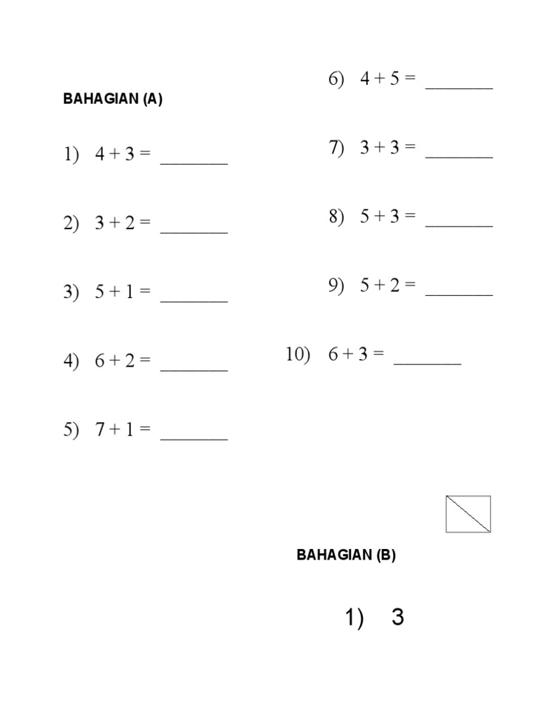 Basic Addition Practice | PDF | Teaching Methods & Materials