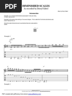 Practising Diminished Scales