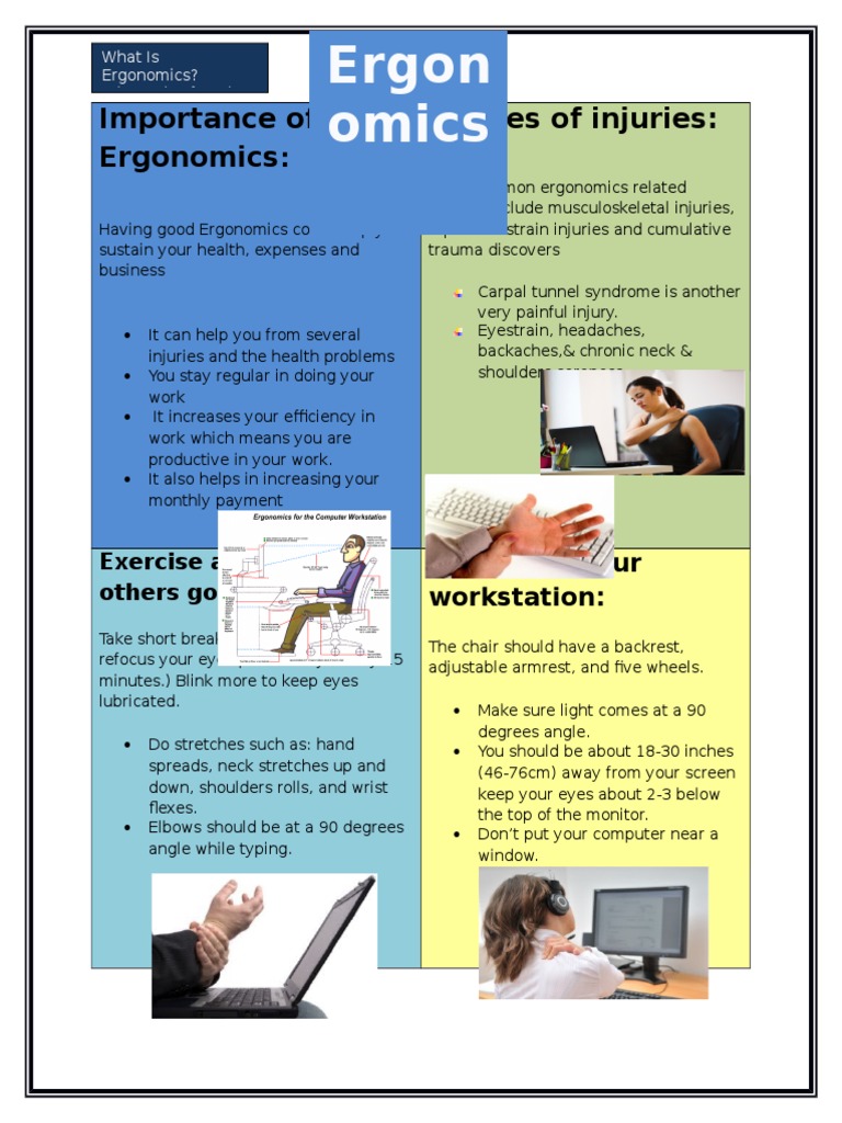 Boost Productivity with Ergonomics Tips | PDF