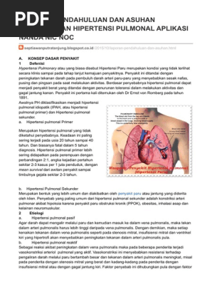 Askep Hipertensi Pulmonal