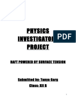 Physics Investigatory Project For Class 12th