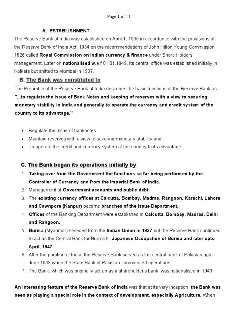 RBI STRUCTURE AND MAIN FUNCTIONS BY R.K.GUPTA B.Com(Hons); CAIIB; AIB ...