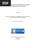 Human Resource Development & Its Impact On Employees Satisfaction