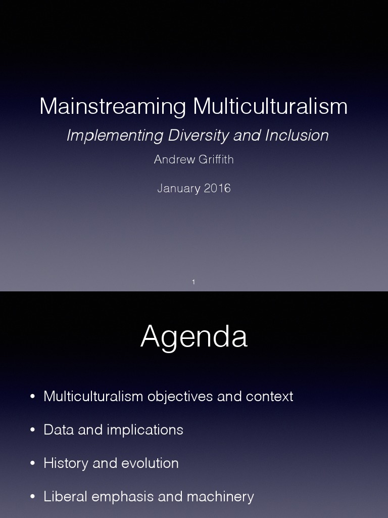 Mainstreaming Multiculturalism Implementing Diversity and