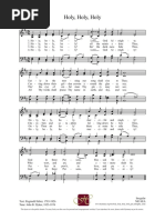 Holy, Holy, Holy: Text: Reginald Heber, 1783-1826 Tune: John B. Dykes, 1823-1876 Irregular Nicaea