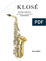 Klose Metodo Completo Para Saxo