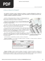 Cómo llenar cheques: guía y ejemplos | PDF | Cheque | Bancos