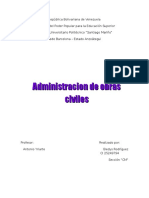 Administracion de Obras Civiles