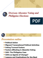 06 Overseas Absentee Voting and Philippine Elections - Dr. Jorge v. Tigno