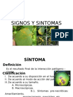 Síntomas y signos de las enfermedades de las plantas