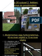 Építészet A 20.század 2. Felében: Modernizmus És Posztmodern