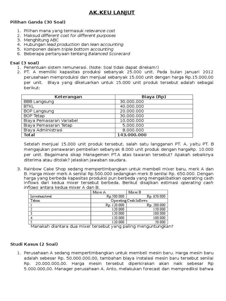 Soal Ujian Ca Guru Galeri