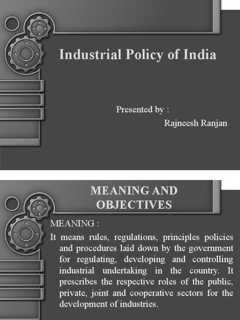 Industrial Policy of India