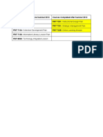 Key Assessment Table