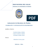 Procedimiento Calibración Manómetros