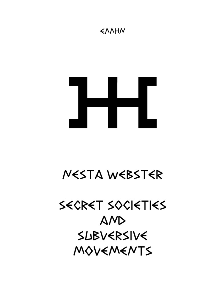 Secret Societies and Subversive Movements | PDF
