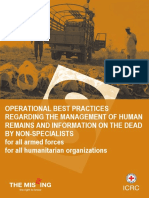 Best Practices Regarding the Management of Human Remains