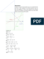 Ecuaciones de primer grado y métodos de resolución