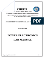 Power Electronics Lab Manual