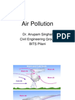 Air Pollution: Dr. Anupam Singhal Civil Engineering Group BITS Pilani
