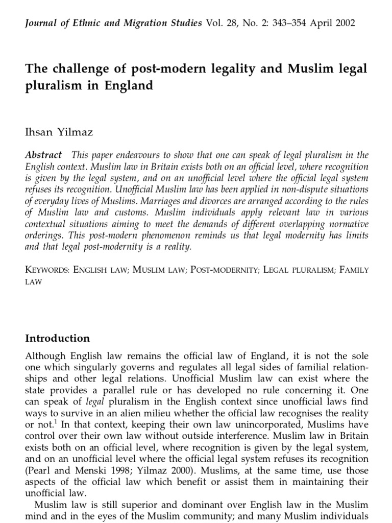 Yilmaz, I - Journal of Ethnic and Migration Studies, 2002 | PDF ...