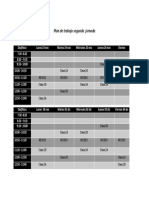 Plan de Trabajo Segunda Jornada