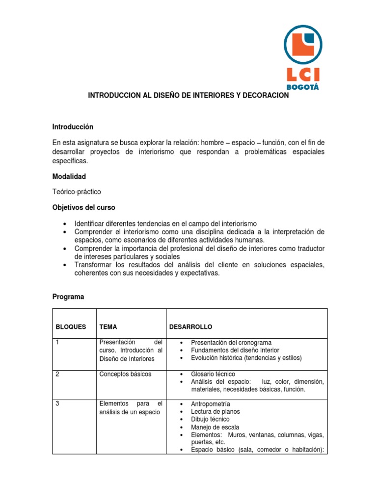 Introducción al Diseño de Interiores | PDF | Diseño de interiores | Diseño