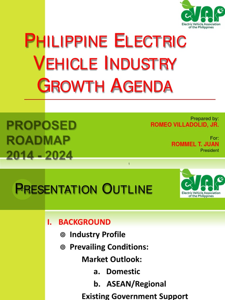 Electric Vehicle Industry Roadmap Electric Vehicle Competitiveness