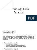 Criterios de Falla Estática (fatiga)