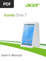 Download User Manual for Acer Iconia one 7 by eustoque2668 SN295942032 doc pdf