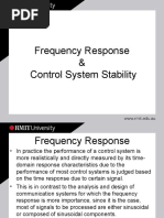 Frequency Response and Control Stability