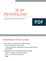 Science of Psychology: Social and Moral Development