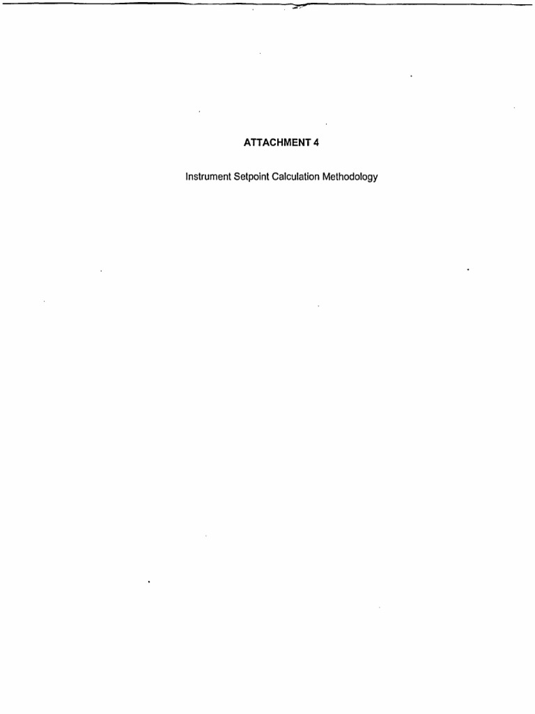 Instrument Setpoint Calculation Methodology | PDF | Calibration ...
