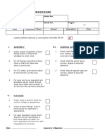 Final valve inspection checklist