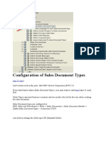 Sales Document Types