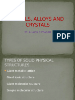 Metals, Alloys and Crystals