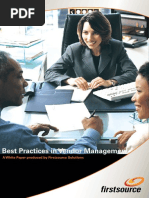 Best Practices Vendor Management