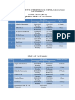 B.tech I & II Year Academic Calender 2015-16