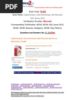 [PDF&VCE]Braindump2go 70-463 Exam Questions 21-30