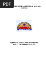 Linux Programming Lab Manual-New Syllabus