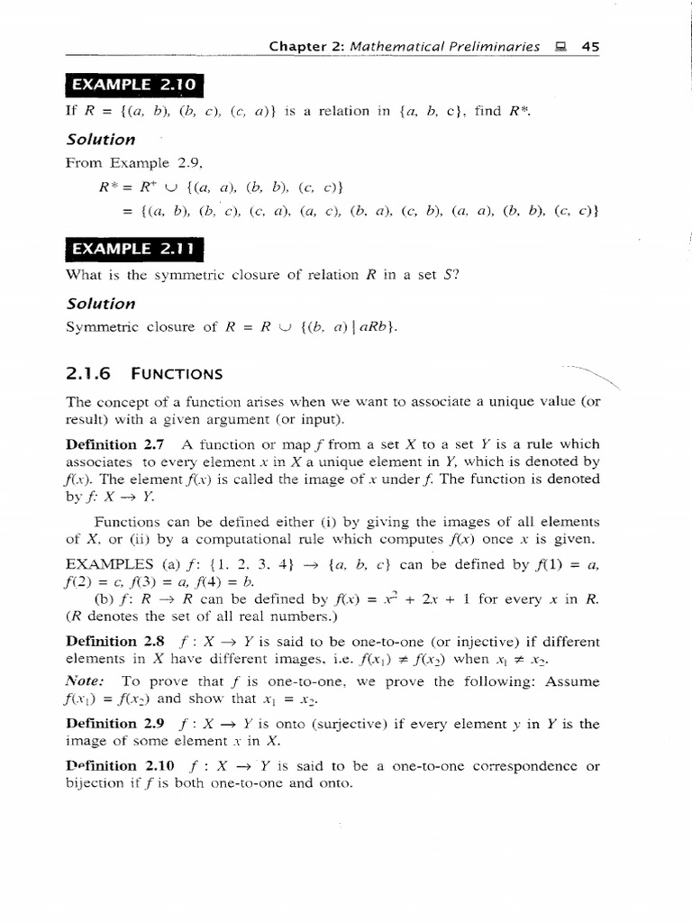 EXAMPLE 2.10: Solution | PDF | Function (Mathematics) | Mathematical ...