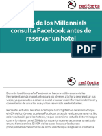 El 62% de los Millennials consulta Facebook antes de reservar un hotel