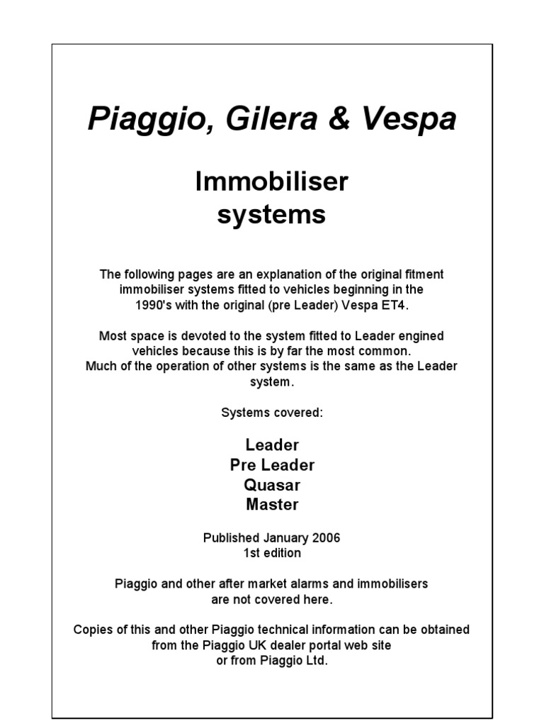 Immobilizer Fault Finding | Download Free PDF | Ac Power Plugs And ...