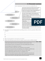 IGCSE Ec Worksheet Unit 2